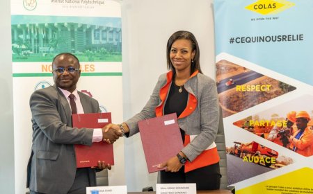 L’INP-HB ET COLAS AFRIQUE SIGNENT UN PARTENARIAT