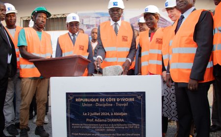 La première pierre de la reconstruction de l’antenne INP-HB/ ABIDJAN-COCODY DANGA posée