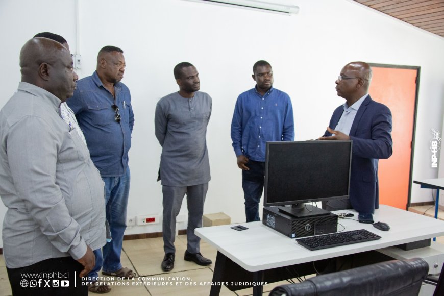 INP-HB/FORMATION : L'INP-HB ACCUEILLE UNE DÉLÉGATION DE L'UMAT TARKWA (GHANA) POUR RENFORCER LA COOPÉRATION SCIENTIFIQUE