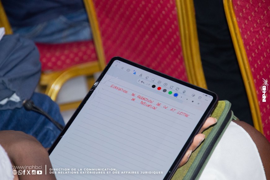 INP-HB / INSERTION PROFESSIONNELLE : LE CENTRE CARRIÈRE FORME LES ÉTUDIANTS À LA RÉDACTION DE CV ET DE LETTRES DE MOTIVATION.  