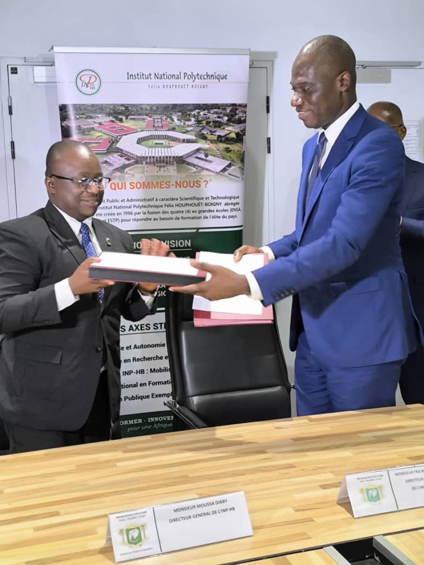 SIGNATURE DE CONVENTION CADRE : INP-HB/MINISTERE DU COMMERCE ET DE L’INDUSTRIE