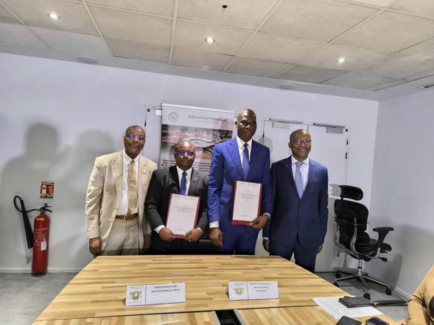 SIGNATURE DE CONVENTION CADRE : INP-HB/MINISTERE DU COMMERCE ET DE L’INDUSTRIE