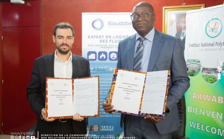 INP-HB / PARTENARIAT & FORMATION : L’INP-HB ET SOUDOTEC UNISSENT LEURS FORCES POUR UN AVENIR INDUSTRIEL ET INNOVANT