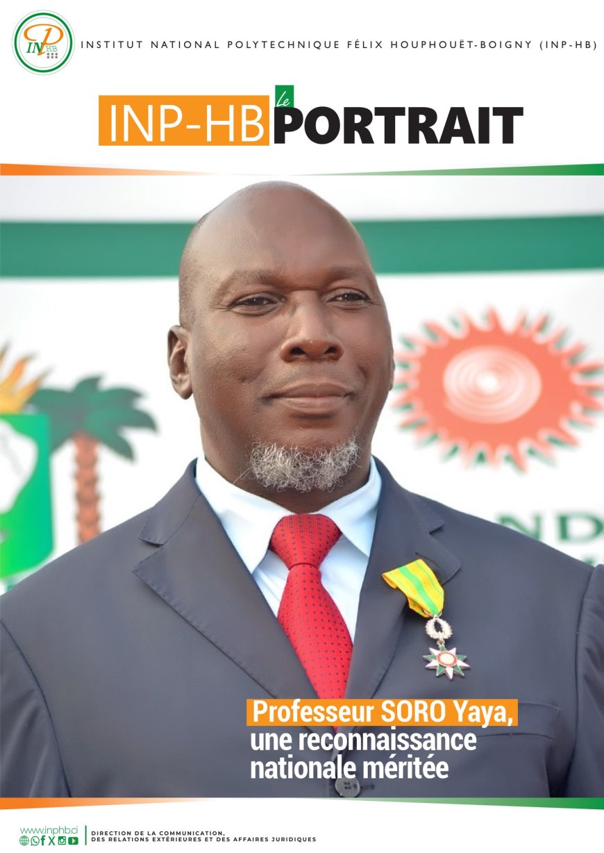 DECOUVREZ LE PORTRAIT DU PROFESSEUR SORO YAYA DIRECTEUR DE L'ECOLE DOCTORALE SCIENCES ET TECHNIQUES  DE L'INGENIEUR