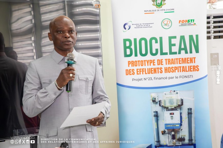 INP-HB/PARTENARIAT : CLÔTURE  DU PROJET BIOCLEAN, L'INP-HB ET LE FONSTI DEVOILENT UNE INNOVATION CLÉ POUR LE TRAITEMENT DES EFFLUENTS HOSPITALIERS