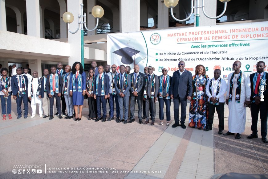 INP-HB/PARTENARIAT : REMISE DE DIPLÔMES DE LA 2E PROMOTION DU MASTER PROFESSIONNEL INGÉNIEUR BREVET