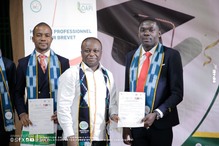 INP-HB/PARTENARIAT : REMISE DE DIPLÔMES DE LA 2E PROMOTION DU MASTER PROFESSIONNEL INGÉNIEUR BREVET