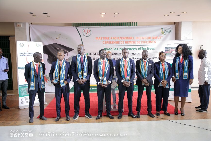 INP-HB/PARTENARIAT : REMISE DE DIPLÔMES DE LA 2E PROMOTION DU MASTER PROFESSIONNEL INGÉNIEUR BREVET