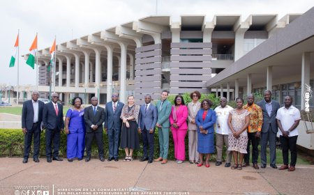 INP-HB/PARTENARIAT : L’INP-HB REÇOIT UNE DÉLÉGATION DU PROJET AFD LIBERIA POUR UNE MISSION CONJOINTE DE SUIVI-ÉVALUATION ET COMITÉ DE PILOTAGE DU PROJET